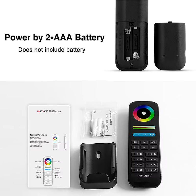 Miboxer Milight FUT089 2,4 GHz RF 8-Zonen-Gruppe RGB+CCT Touch-Fernbedienung für LED-Lampen und LED-Streifen - Bild 2