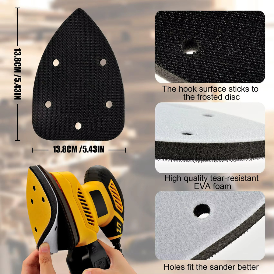 VIBRATITE Klett-Schleifblätter für Detail-Schleifmaschinen, 52 Stück, Körnung 40–240, B: 14 cm, T: 9,8 cm - Bild 3