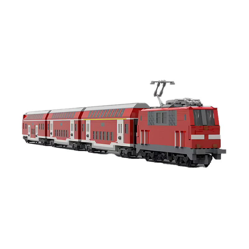 MOCREBRICKS Klassisches Elektrisches Lokomotiven-Bausteinset, Fahrzeug - Bild 3