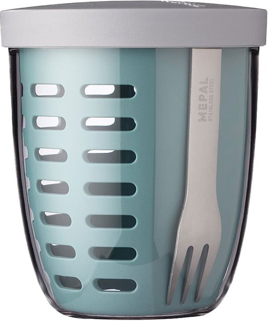 Mepal Fruitpot Ellipse Obstbehälter aus Kunststoff, Blau, 600 ml - Bild 1