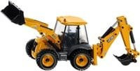 SIKU Modellfahrzeug JCB 4CX Baggerlader in Gelb/Schwarz im Maßstab 1:50 - Bild 1