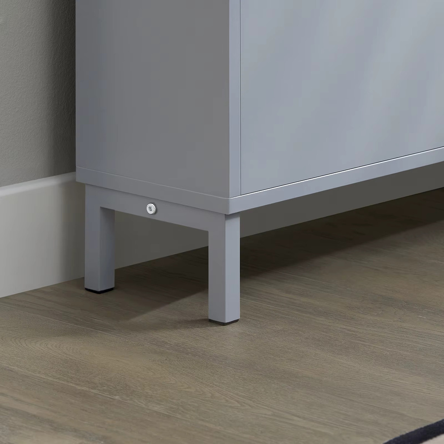 SoBuy Schuhkipper FSR151-H Schuhschrank in Schwarz mit 3 Klappen und 6 Ablageflächen - Bild 3