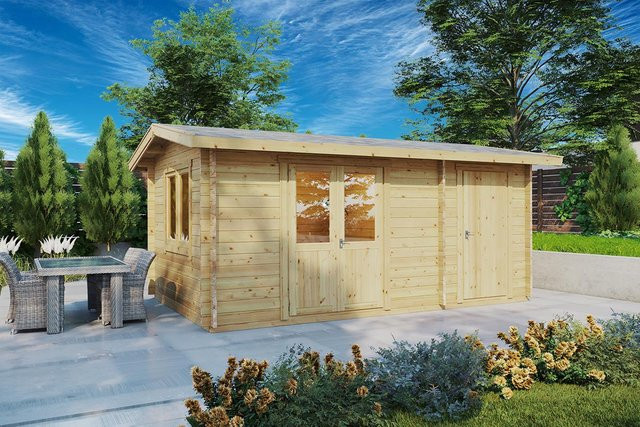 Gartenhaus Super Fred mit Geräteschuppen aus Holz, 2-Raum-Holzhaus, B x T: 500 x 300 cm - Bild 1