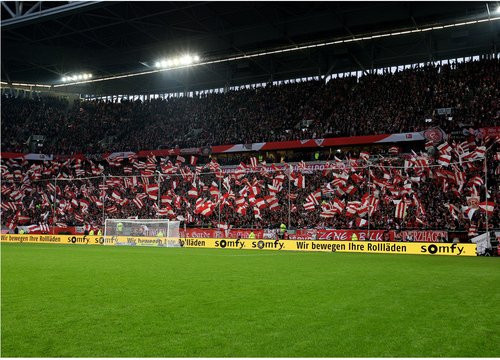 K&L Wall Art XXL Vliestapete Fortuna Düsseldorf Fußballfan, mehrfarbig, matt, B: 384 cm, H: 260 cm - Bild 1
