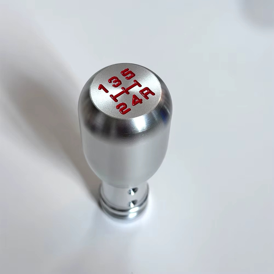 JDM RACING Universaler 5-Gang Schalthebel Kopf aus Aluminium Legierung in Silber als Getriebe Shift Verlängerung und Joystick Extender - Bild 2