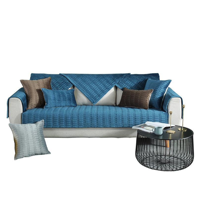 Yiran Furniture Plüsch-Kissenbezug quadratisch in Grün, weich und rutschfest, B/T/H: 45 x 45 x 45 cm - Bild 1