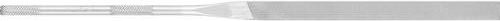 PFERD Präzisions-Nadelfeile Flachstumpf mit runder Kante, Schweizer Hieb 2, mittel-fein, Farbe Silber, 12er Set, Länge: 160 mm - Bild 1