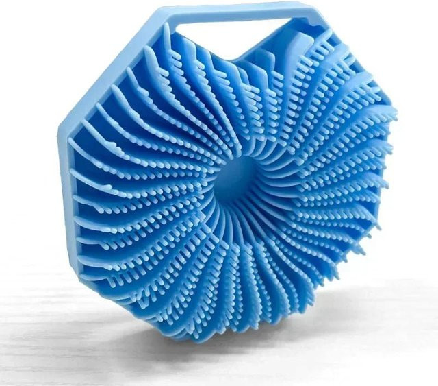 XYNN Silikon-Duschbürste, Blau, Unisex, Körper- und Kopfhautmassage - Bild 1