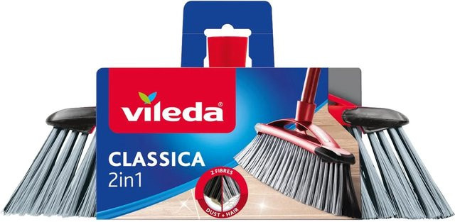 Vileda Zimmerbesen Superfeger 2-in-1 in Schwarz, Grau und Rot - Bild 1
