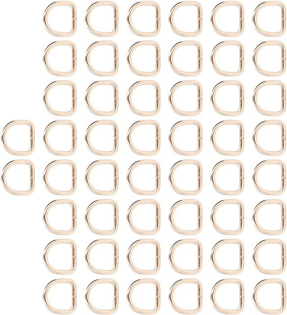 50 Stück GoolRC D-Ringe geschlossene Verbindung aus Metall in Gold für DIY-Projekte - Bild 1