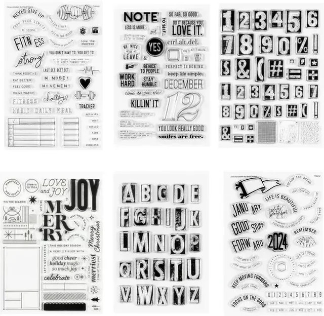 Transparentes Stempelsiegel für DIY Scrapbooking und Fotoalben A6534 - Bild 1