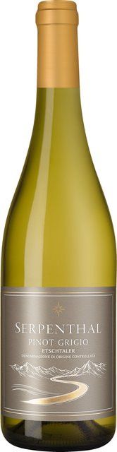 Serpenthal Pinot Grigio Weißwein, Trentino, 2025, trocken, 0,75 l - Bild 1