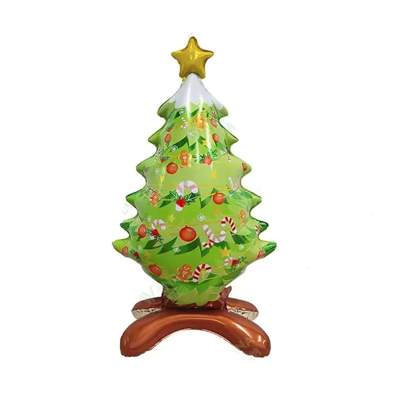 BALONAQ Weihnachts-Folienballon mit Motiv Weihnachtsmann, Schneemann oder Nussknacker, Multicolor, Höhe: 105 cm, Breite: 45 cm - Bild 3