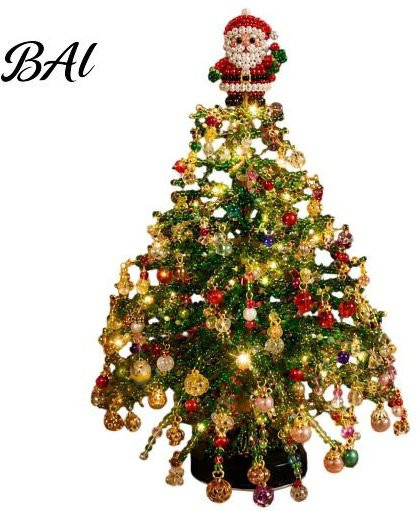 Baisida DIY Perlen-Weihnachts-Set mit Kunstkristall zur Tischdekoration in Mehrfarbig - Bild 1