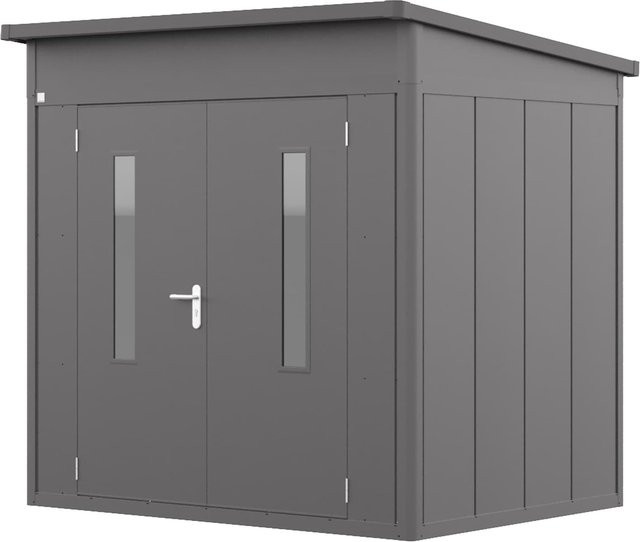 GFP Primeyard Gerätehaus FELIX aus Metall in Anthrazit mit Pultdach, B/T/H: 263 x 180 x 231 cm - Bild 1