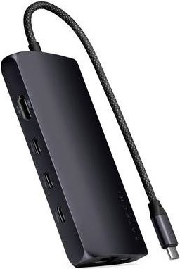Satechi USB-C Dockingstation ST-P8KED in Grau mit HDMI, Ethernet und USB-C Anschlüssen - Bild 1