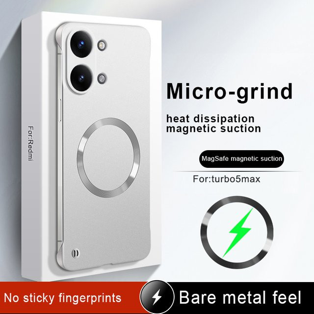 Luxus Rahmenlose Metall-Magnet-Hülle für Xiaomi POCO X8 Pro und POCO X8 Pro Max in Gold, Stoßfeste PC-Abdeckung mit Bumper-Funktion - Bild 1