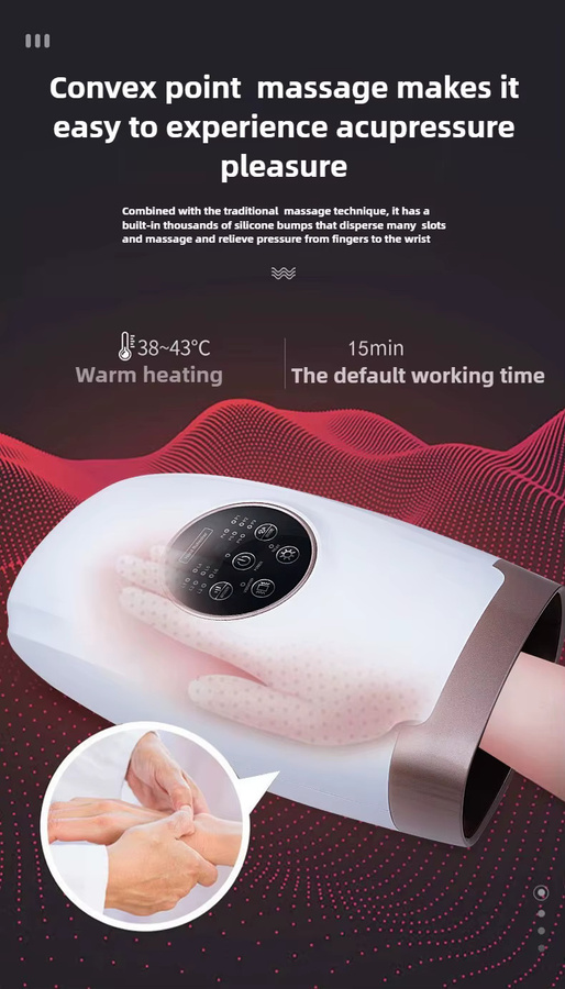 JAIYORL Elektrisches Handmassagegerät mit Wärme-Airbag-Wrap - Bild 3