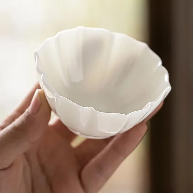 Weiße Porzellan Teetasse aus Keramik für dein Kung Fu Tee Set - Bild 1