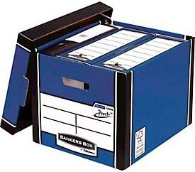 BANKERS BOX® Premium Tall Box Archivbox für A4-Formate, blau, 5 Stück, B: 33,0 cm, T: 38,1 cm, H: 29,8 cm - Bild 1
