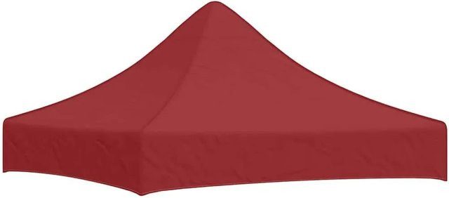 vidaXL Partyzelt-Dach für Faltpavillon in Burgunderrot, B/T: 200 x 200 cm, aus Polyester mit PVC-Beschichtung - Bild 1