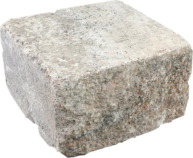 EHL Mauer Anzio-Antik-Light Halbstein aus Muschelkalk in Grau, B/T/H: 25 x 18 x 15 cm - Bild 1