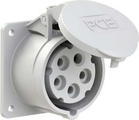 PC Electric Power Twist 315-1f7 CEE Anbaudose 16A 5polig IP44 Grau - Bild 1