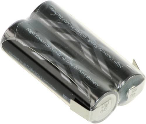 Panasonic eneloop Pro Akkupack 2x AA Mignon NiMH 2,4V 2450 mAh mit Z-Lötfahne in Schwarz - Bild 1