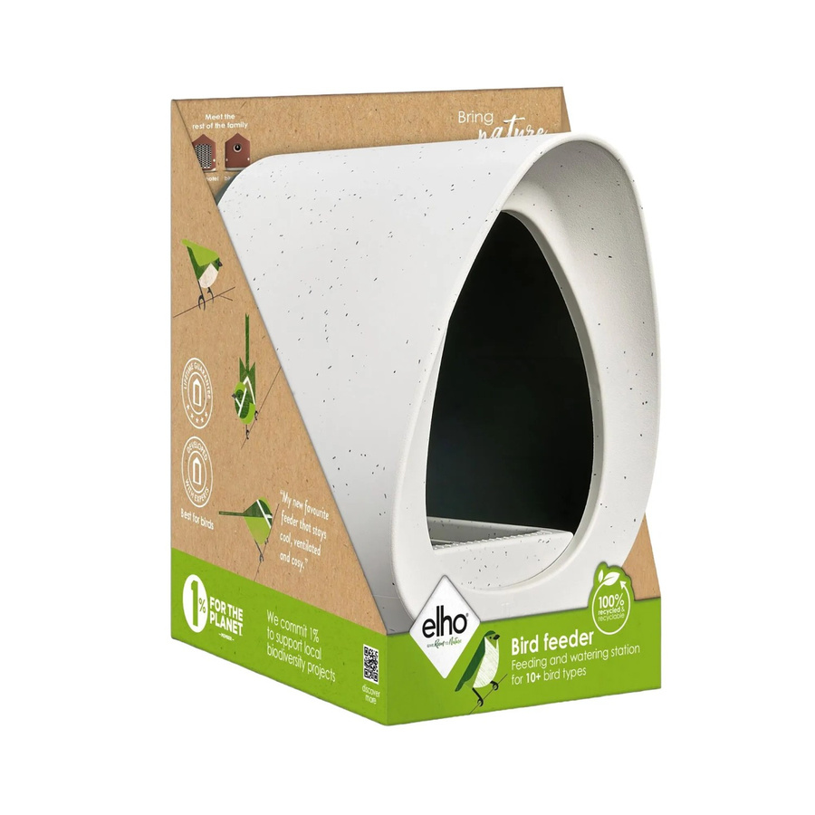 Elho Vogelfutterhaus Essential Grau, Durchmesser: 18 cm - Bild 2