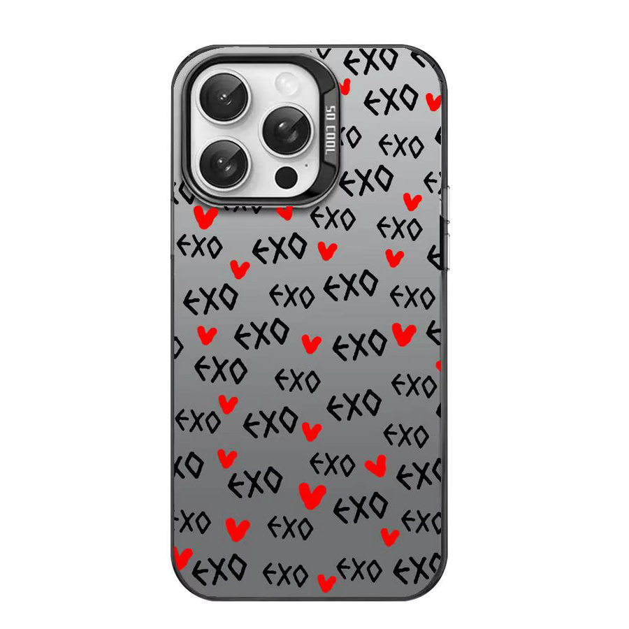 Kpop E-EXO Handyhülle für Apple iPhone 16 15 14 13 12 11 Pro Max Plus, Aurora Laser Design, mehrfarbig, stoßfeste Schutzhülle - Bild 3