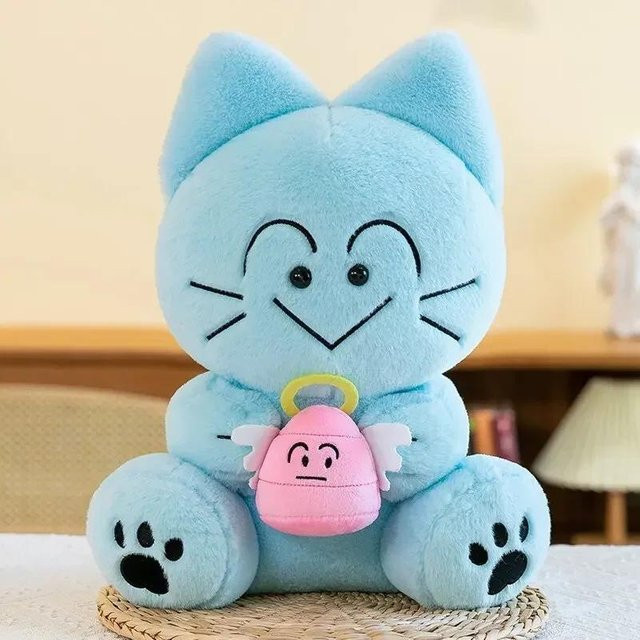 Yiran toy Welpen- und Kätzchen-Stofftier, Stoffpuppe, 50cm, Blau - Bild 1