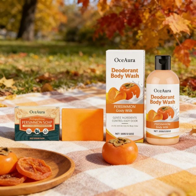 OceAura Persimmon-Seifenstück zur Körpergeruchskontrolle - Bild 1