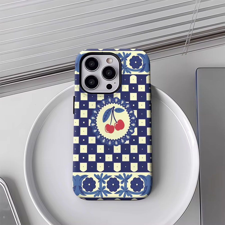 Potdemiel Kirschblüten Handyhülle für iPhone 17 16 15 14 13 Pro Max Plus mit Magnetfunktion und robustem Doppel-Schicht-Schutz - Bild 3