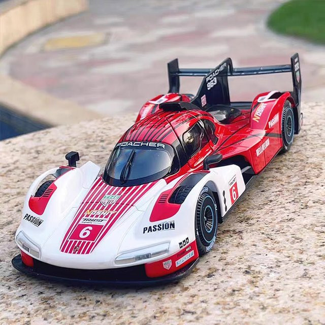 MAKEDA RWB Rennwagen, Modellauto, 1:22, Metall, Türen geöffnet - Bild 1