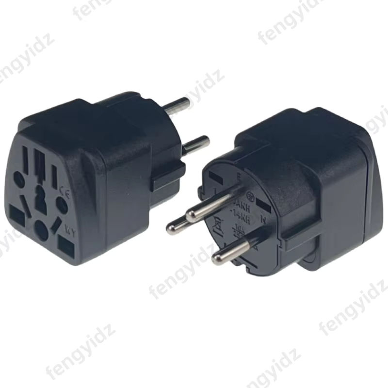Fengyidz Universal Reiseadapter für Israel, 3-polig, Schwarz - Bild 2