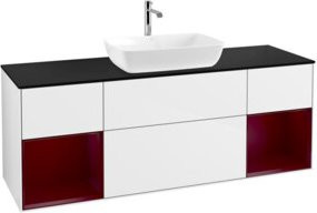 V&B Waschtischunterschrank Finion in Weiß lackiert, Breite: 160 cm, Tiefe: 50,1 cm, Höhe: 50,1 cm - Bild 1