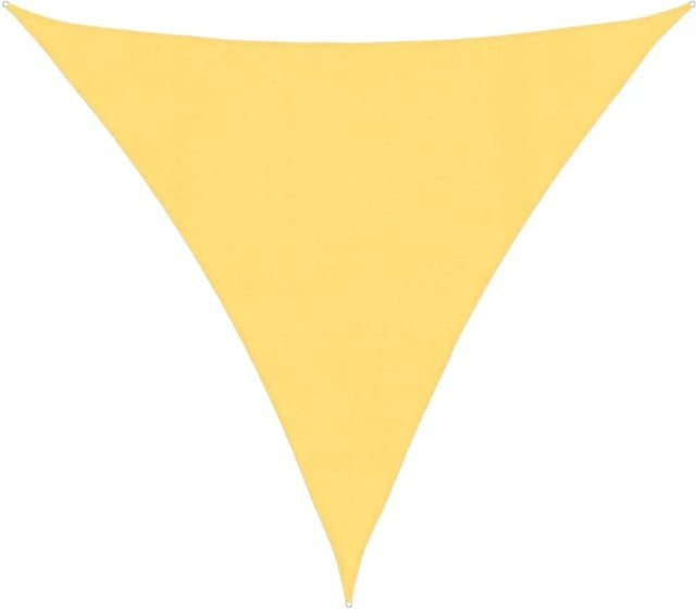 Furnicato Sonnensegel dreieckig aus HDPE in Beige, B/T/H: 4 x 4 x 4 m - Bild 1
