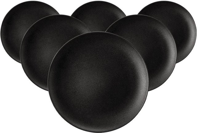 Seltmann Weiden Brotteller Liberty Velvet Black, 6er Set, Durchmesser: 17,7 cm - Bild 1