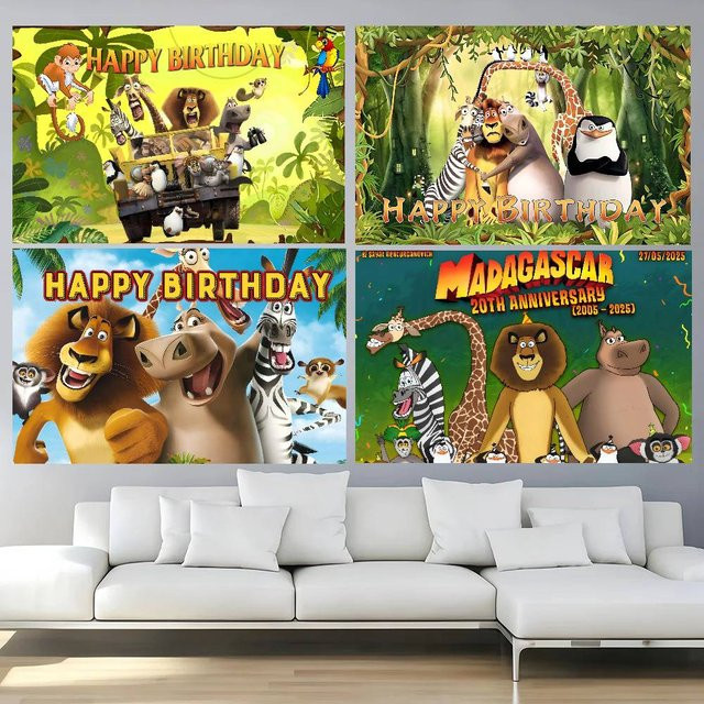 Mesuca Fotohintergrund Madagascar Sommer Strand für Geburtstage und Hochzeiten, mehrfarbig, rechteckig - Bild 1