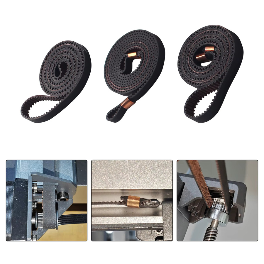toaiot Kobra 3 XY Z-Achsen-Synchronriemen in Schwarz für FDM 3D-Drucker - Bild 3
