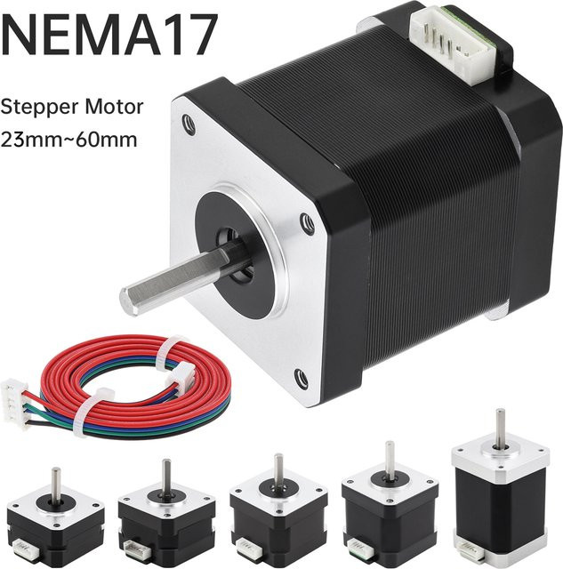 Nema 17 Schrittmotor bipolar 2 Phase 4-Draht 1,8 Grad 65 N.cm für DIY CNC und 3D-Drucker 48 mm - Bild 1