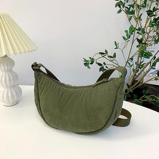 Weft Schultertasche Corduroy, grün, Damen - Bild 1