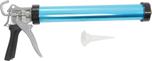Meterk Professionelle Handkartuschenpistole aus Aluminium, tropffrei und kraftsparend mit drehbarem Griff, Farbe: blue - Bild 1