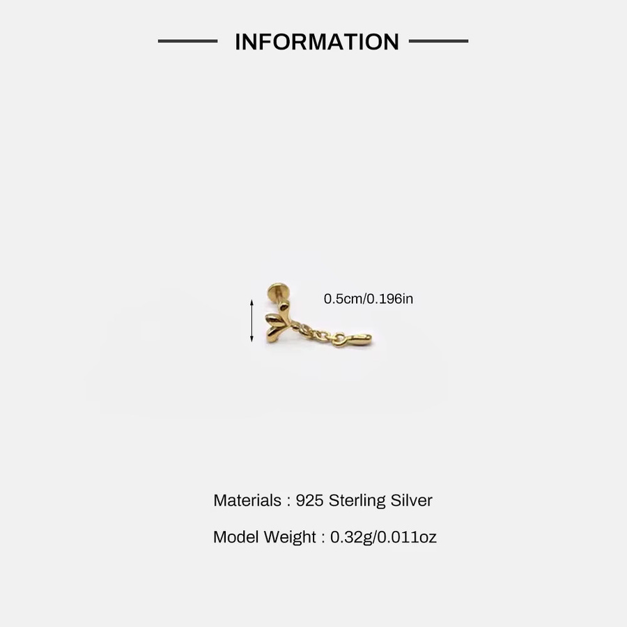 Aide Ohrstecker, 925 Silber, Blumen, Damen - Bild 2