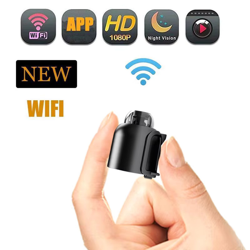 BESY Mini WiFi Kamera mit HD 1080P, IR Nachtsicht und Bewegungserkennung, IP Sicherheitssicherheitscamera in Schwarz - Bild 5