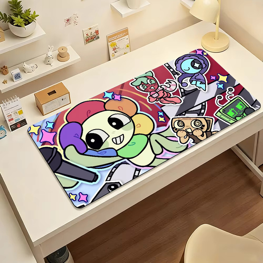 D-Dandys W-World Mauspad mit niedlichem Design in Multicolour, rutschfeste Schreibtischunterlage aus Gummi für Computer und Laptop - Bild 6