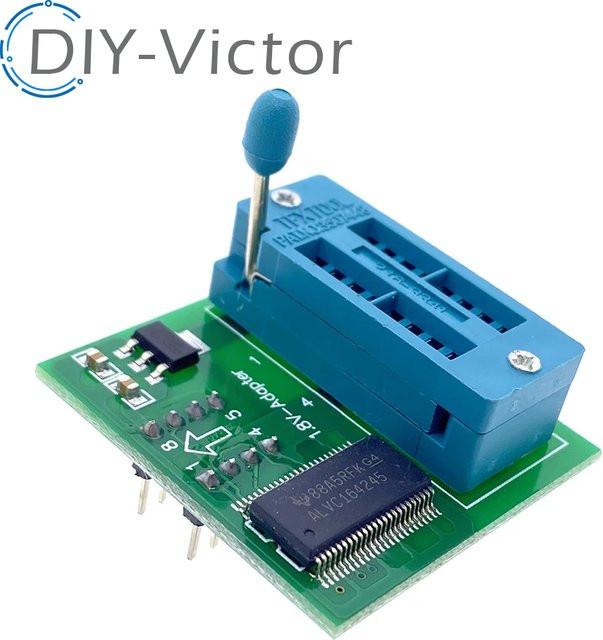 1,8 V Adapter für Motherboard SPI Flash SOP8 DIP8 zur Verwendung mit Programmierern TL866CS TL866A EZP2010 EZP2013 CH341 für DIY-Projekte - Bild 1