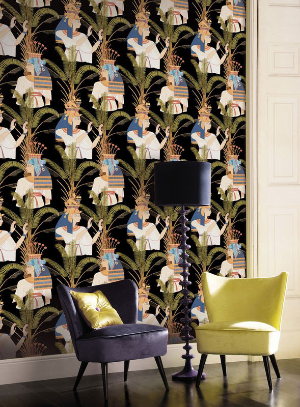 MINDTHEGAP Wandtattoo Egyptian Queens Mural Tapete in Schwarz, Grün und Multicolour, B/H: 520 x 300 cm - Bild 2