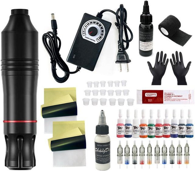 GlowEssence Augenbrauen-Tattoo-Maschinen-Set, Gold Diamond Pen, Unisex - Bild 1
