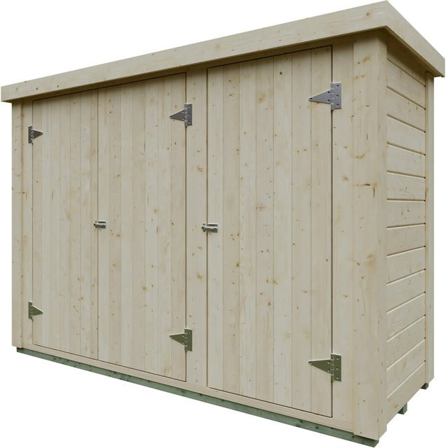 Kiehn-Holz Gartenschrank KH-TS 28-002 Natur Unbehandelt mit zwei Türen, Höhe: 231 cm, Breite: 85 cm - Bild 1